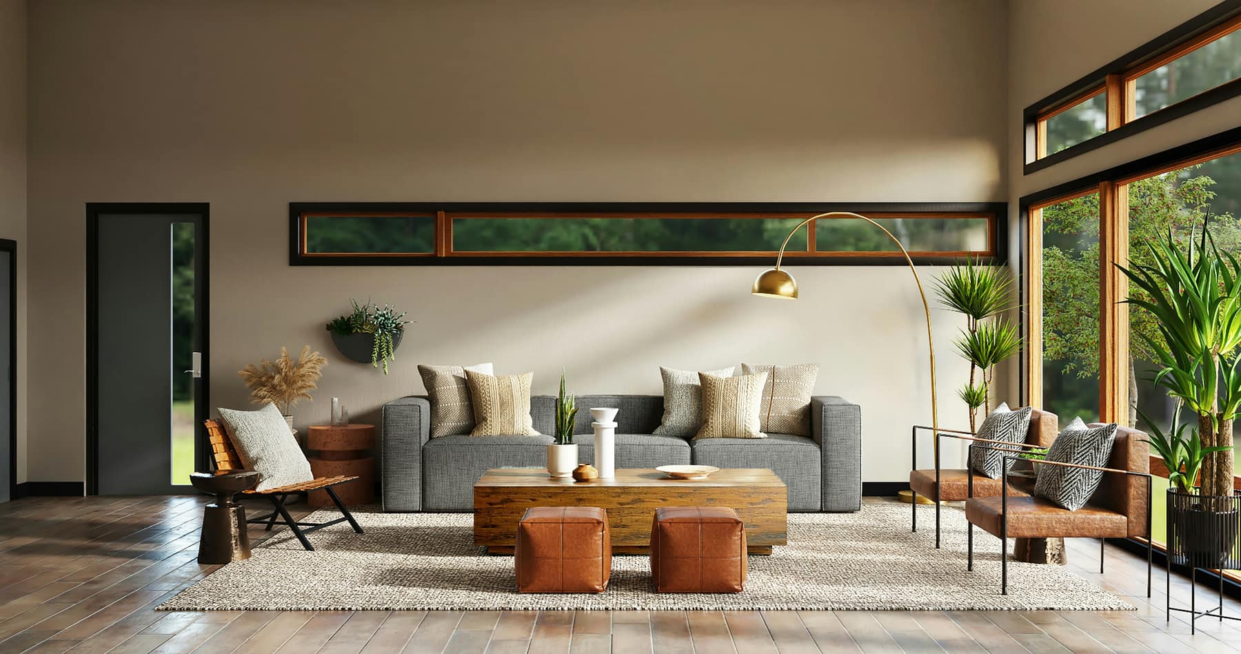 A bright, professionally styled living room, ready for viewings
